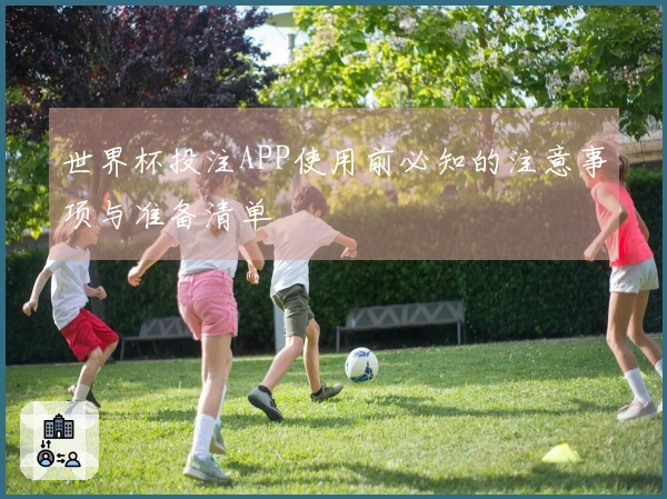 世界杯投注APP使用前必知的注意事项与准备清单